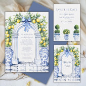 Save The Date Élégant Mariage Arc Lemon Grove Enregistrer La Dat