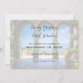 Save The Date Élégant Mariage Arches d'Italie Enregistrer la dat (Dos)