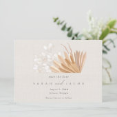 Save The Date Elegant Mariage Boho (Debout devant)