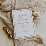 Save The Date Élégant Mariage de calligraphie classique<br><div class="desc">Mariage classique et intemporel économisez la carte de date, parfait pour les couples qui apprécient l'élégance sobre. La police de calligraphie gris classique apporte une touche de sophistication à votre journée spéciale tandis que la délicate conception à double cadre met en valeur les détails importants de votre mariage. Vous serez...</div>