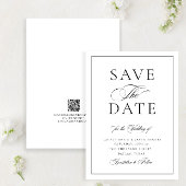 Save The Date Élégant Mariage de calligraphie officielle Mariage