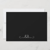 Save The Date Élégant Mariage de calligraphie simple Enregistrer (Dos)