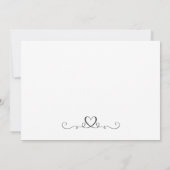 Save The Date Élégant Mariage de calligraphie simple Enregistrer (Dos)