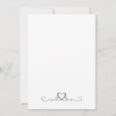 Save The Date Élégant Mariage de calligraphie simple Enregistrer (Dos)