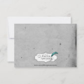 Save The Date Élégant mariage de dentelle gothique de chauve-sou (Dos)