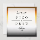 Save The Date Élégant Mariage de la fierté de l'ours (Devant)