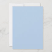 Save The Date Élégant Mariage de mâchoire bleu Dusty (Dos)
