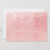 Save The Date Élégant Mariage de monogramme couleur rose pâle (Dos)