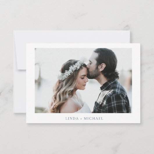 Save The Date Élégant mariage de monogramme de la crête botaniqu (Dos)