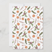 Save The Date Élégant Mariage de Noël Enregistrer La Date (Dos)