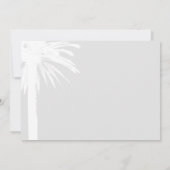 Save The Date Elégant mariage de plage de palmier enregistrer la (Dos)