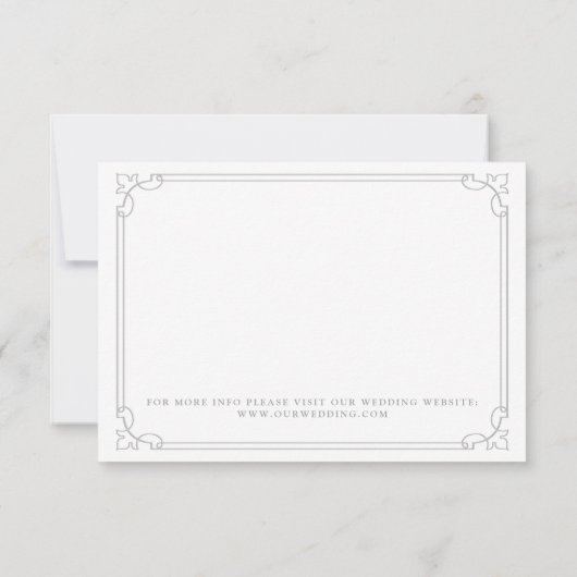 Save The Date Élégant mariage des roses rouges Enregistrer la ca (Dos)