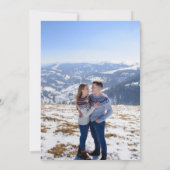 Save The Date Élégant Mariage du Globe des neiges (Dos)