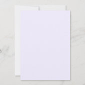 Save The Date Élégant mariage fleur de lys calla pourpre (Dos)