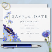 Save The Date Élégant Mariage Fleur sauvage