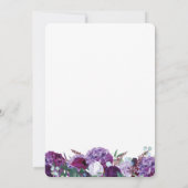 Save The Date Élégant mariage floral aquarelle (Dos)