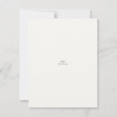 Save The Date Élégant Mariage floral de couleur de lavande (Dos)