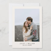 Save The Date Élégant Mariage Floral de Fiesta Cactus (Dos)