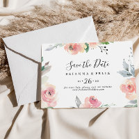 Élégant Mariage floral rose pâle