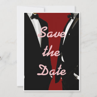 Save The Date Elégant Mariage gay moderne