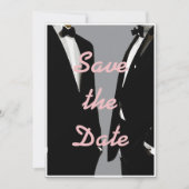 Save The Date Elégant Mariage gay moderne (Devant)