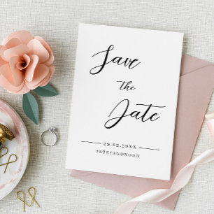 Save The Date Élégant mariage minimaliste moderne Enregistrer la