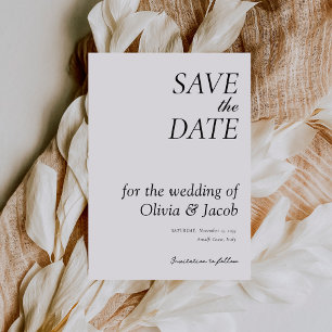 Save The Date Élégant Mariage moderne