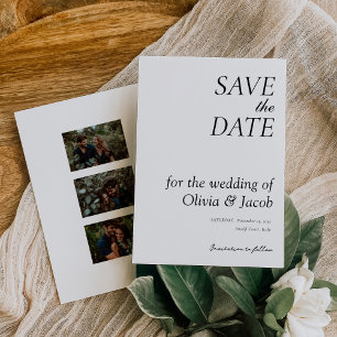 Save The Date Élégant Mariage moderne