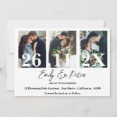 Save The Date Élégant mariage multi photo Enregistrer la date (Devant)
