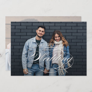 Save The Date Élégant Mariage photo