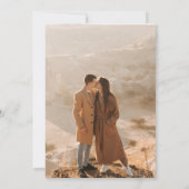 Save The Date Élégant Mariage photo Botanique (Dos)