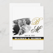 Save The Date Élégant mariage photo Enregistrer la date, Anniver (Devant / Derrière)