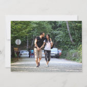 Save The Date Élégant Mariage Photo Simple Enregistrer La Date (Dos)