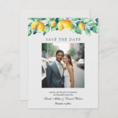 Save The Date Élégant Mariage photo Toscane (Devant / Derrière)