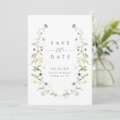 Save The Date Élégant mariage sauvage rustique boho  (Debout devant)