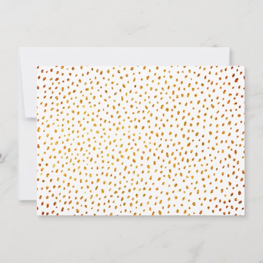 Save The Date Élégant Mariage Texture Métallique Cuivre Faux (Dos)