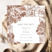 Save The Date Élégant Mariage Vintage