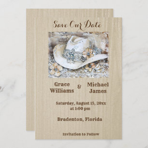 Save The Date Élégant Mariage Western Boho