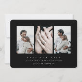 Save The Date Élégant minimal 3 photo (Devant)