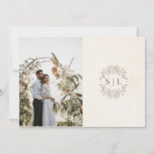 Save The Date Élégant minimal hors Mariage blanc (Dos)