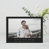 Save The Date Élégant minimal moderne photo simple (Debout devant)