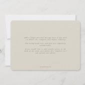 Save The Date Élégant minimal moderne photo simple (Dos)