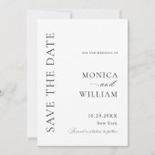 Save The Date Élégant minimaliste Mariage (Devant)