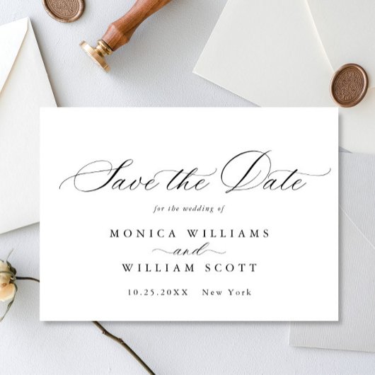 Save The Date Élégant minimaliste Mariage