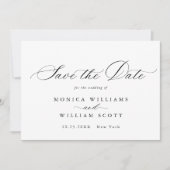 Save The Date Élégant minimaliste Mariage (Devant)