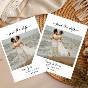 Save The Date Élégant minimaliste Moderne Chic unique