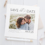 Save The Date Élégant minimaliste moderne Enregistrer la photo d<br><div class="desc">Élégant minimaliste enregistrer la date carte photo</div>