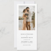 Save The Date Elegant Modern Photo Collage Wedding (Dos)