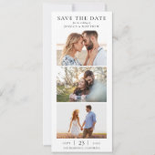 Save The Date Elegant Modern Photo Collage Wedding (Devant)