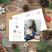 Save The Date Elegant Modern Wedding Christmas Tree